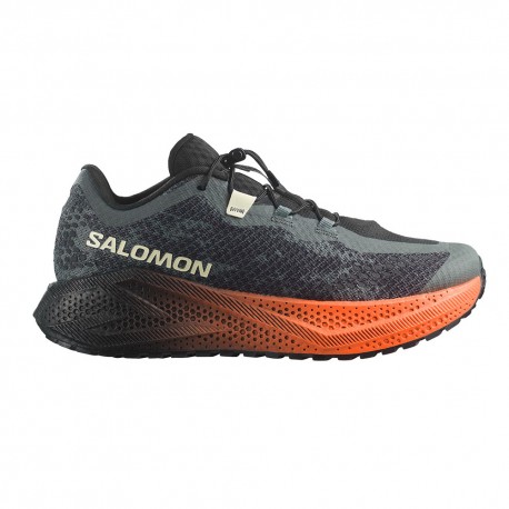 Salomon Aero Glide 4 Grvl Urban Chic Nero Lime Cream - Scarpe Trail Running Uomo