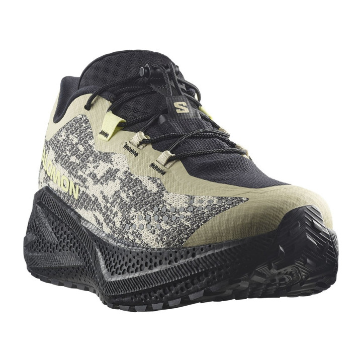 Salomon Aero Glide 4 Grvl Nero Sunny Lime - Scarpe Trail Running Uomo