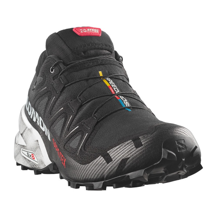 Salomon Speedcross 6 GORE-TEX 20 Years Nero Bianco Fiery Rosso - Scarpe Trail Running Uomo
