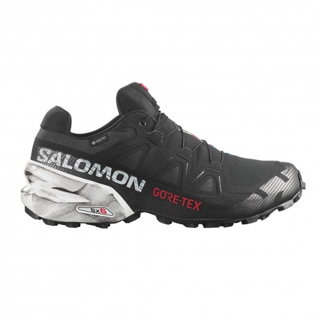Salomon Speedcross 6 GORE-TEX 20 Years Nero Bianco Fiery Rosso - Scarpe Trail Running Uomo