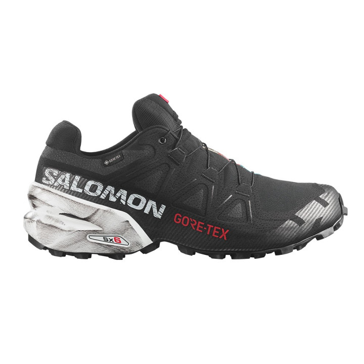 Salomon Speedcross 6 GORE-TEX 20 Years Nero Bianco Fiery Rosso - Scarpe Trail Running Uomo