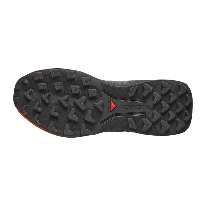 Salomon Genesis 2 Huckleberry Nero Rosso Arancio - Scarpe Trail Running Donna