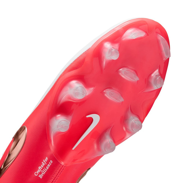 Nike Tiempo Maestro Elite Fg Bianco Rosso Oro - Scarpe Da Calcio Uomo