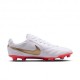 Nike Tiempo Ligera Pro Fg Bianco Rosso Oro - Scarpe Da Calcio Uomo
