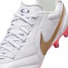 Nike Tiempo Ligera Pro Fg Bianco Rosso Oro - Scarpe Da Calcio Uomo