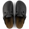 Birkenstock Boston Nero Oiled Lea Nero - Sandali Uomo