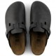 Birkenstock Boston Nero Oiled Lea Nero - Sandali Uomo