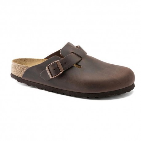 Birkenstock Boston Habana Oiled Lea Moro - Sandali Uomo