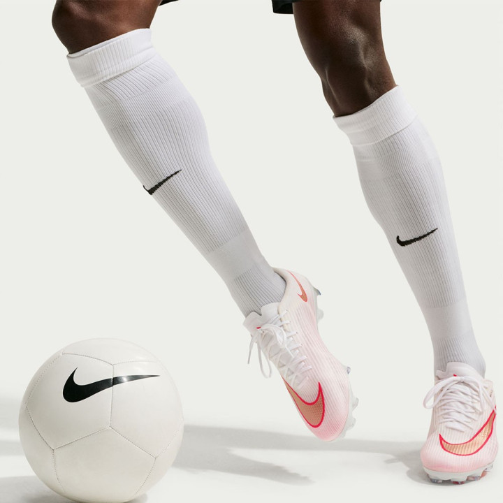 Nike Zoom Superfly 11 Pro Fg Bianco Rosso Oro - Scarpe Da Calcio Uomo