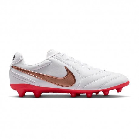 Nike Tiempo Ligera Pro Ag Bianco Rosso Oro - Scarpe Da Calcio Uomo