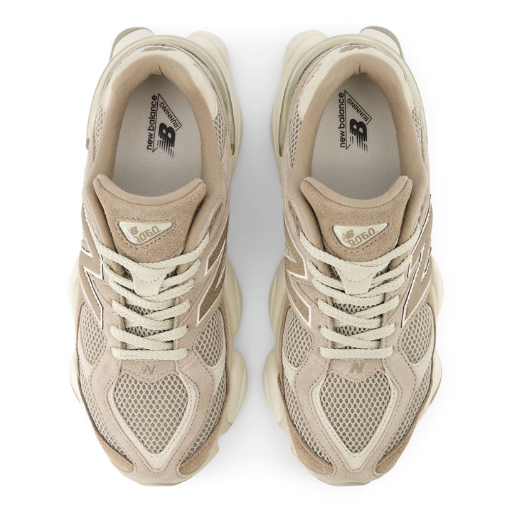 New Balance 9060 Mesh Sabbia Marrone - Sneakers Donna