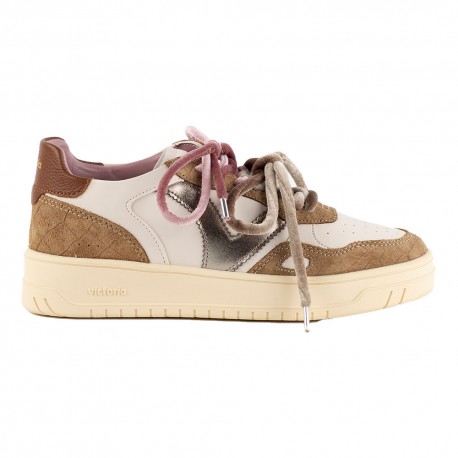 Victoria Seul Lea Bianco Metallic Argento - Sneakers Donna
