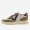Victoria Seul Lea Bianco Metallic Argento - Sneakers Donna
