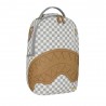Sprayground Zaino Embossed Check Cream