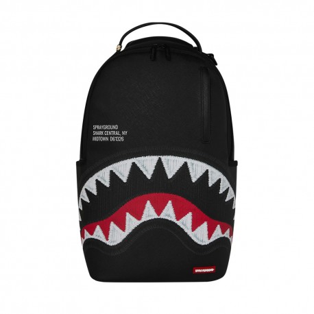 Sprayground Zaino Shark Central Embroidered Nero