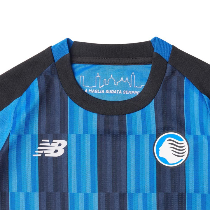 New Balance Completo Calcio Neonato Atalanta Home 26 27 Blu Nero Uomo