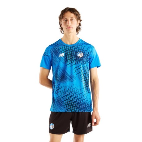 New Balance Maglia Calcio Atalanta Prematch Home 26 27 Blu Nero Uomo