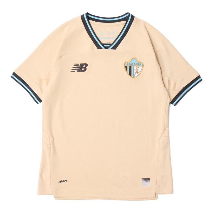 New Balance Maglia Calcio Atalanta Third 26 27 Beige Nero Bambino