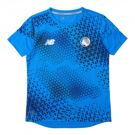 New Balance Maglia Calcio Atalanta Prematch Home 26 27 Blu Nero Bambino