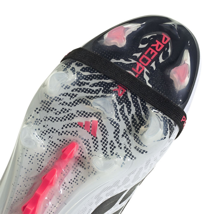 ADIDAS Predator Elite Ft Fg Bianco Rosso - Scarpe Da Calcio Uomo