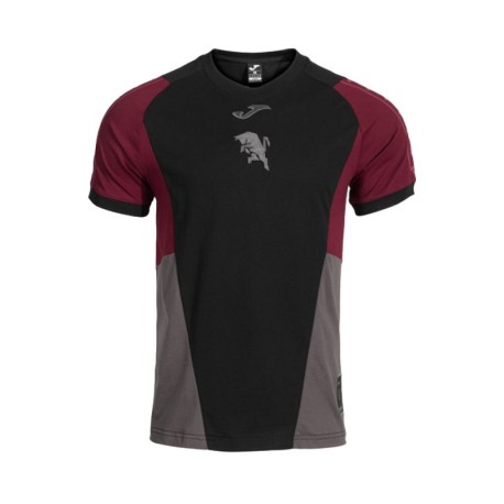 Joma Sport Maglia Maniche Corte Torino 1C1C Nero Granata Bambino