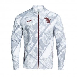 Joma Sport Felpa Torino Pre-Match Away Fz Grigio Granata Uomo