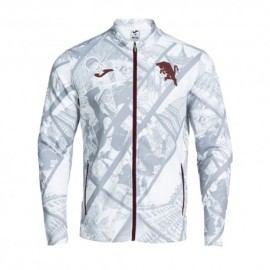Joma Sport Felpa Torino Pre-Match Away Fz Grigio Granata Uomo