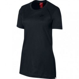 Nike T-Shirt Tch Flc Donna Nero