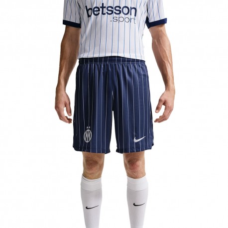 Nike Pantaloncini Calcio Inter Away 26 27 Blu Bianco Uomo