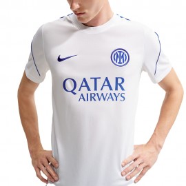 Nike Maglia Maniche Corte Inter Strike Bianco Blu Uomo