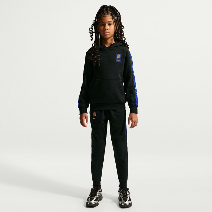 Nike Felpa Calcio Inter Cs Flc Nero Giallo Bambino