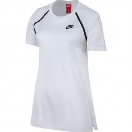 Nike T-Shirt Tch Flc Donna Bianco