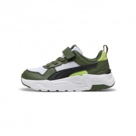Puma Trinity 2 Ps Bianco Verde Nero - Scarpe Da Ginnastica Bambino