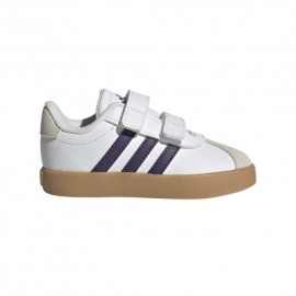 ADIDAS Vl Court 3.0 Td Bianco Viola - Sneakers Bambina