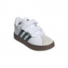 ADIDAS Vl Court 3.0 Td Bianco Verde - Sneakers Bambino