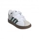 ADIDAS Vl Court 3.0 Td Bianco Verde - Sneakers Bambino
