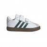 ADIDAS Vl Court 3.0 Td Bianco Verde - Sneakers Bambino