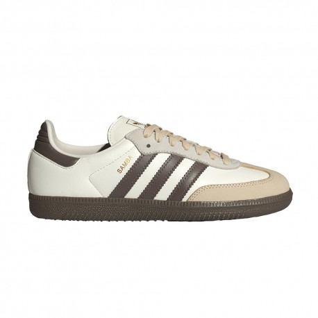 ADIDAS Originals Samba Lea Bianco Marrone - Sneakers Donna