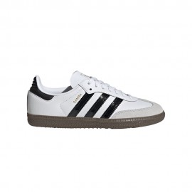ADIDAS Originals Samba Gs Bianco Nero Lucido - Sneakers Bambino
