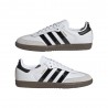 ADIDAS Originals Samba Gs Bianco Nero Lucido - Sneakers Bambino