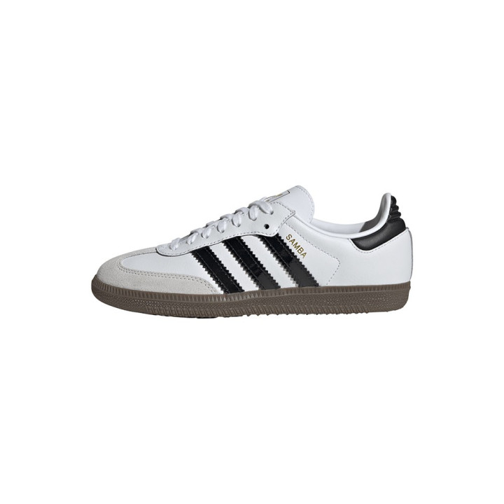 ADIDAS Originals Samba Gs Bianco Nero Lucido - Sneakers Bambino