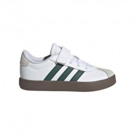 ADIDAS Vl Court 3.0 Ps Bianco Verde - Sneakers Bambino