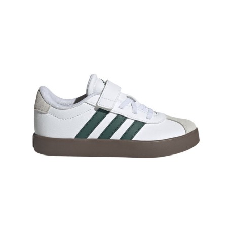 ADIDAS Vl Court 3.0 Ps Bianco Verde - Sneakers Bambino