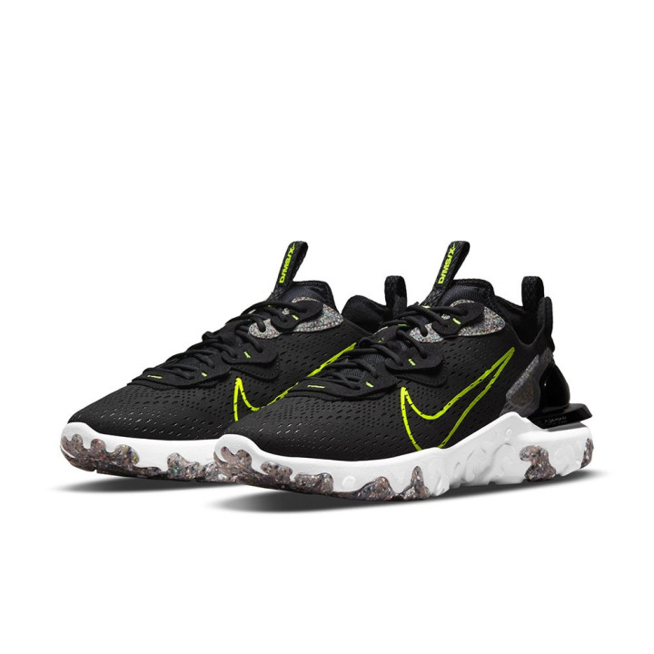 Nike React Vision Nero Volt - Sneakers Uomo