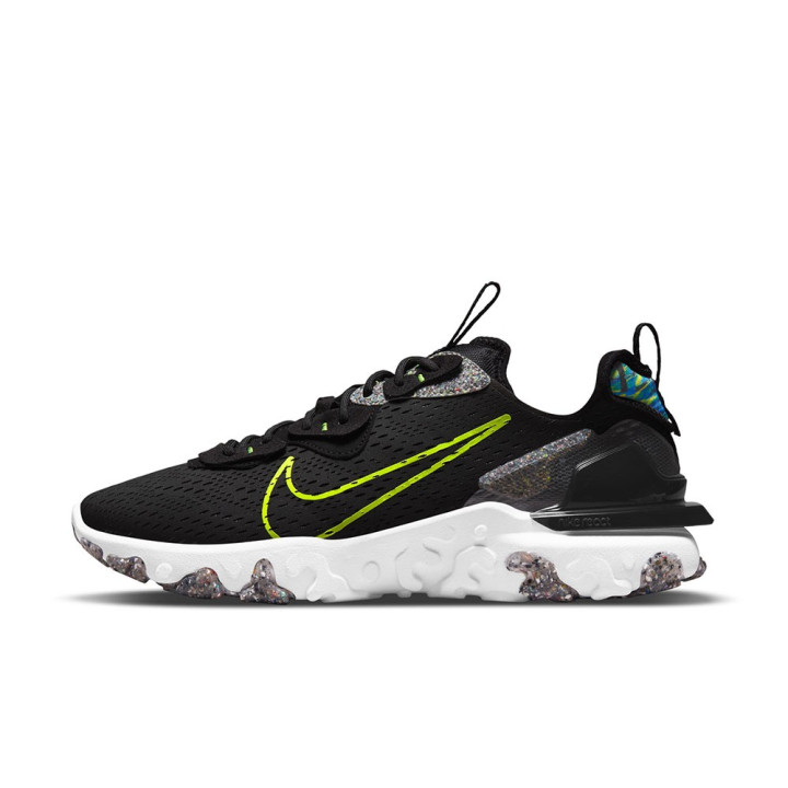 Nike React Vision Nero Volt - Sneakers Uomo