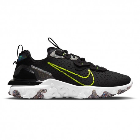 Nike React Vision Nero Volt - Sneakers Uomo