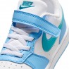 Nike Court Borough Low Ps Bianco Azzurro Blu - Sneakers Bambino