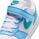 Nike Court Borough Low Ps Bianco Azzurro Blu - Sneakers Bambino