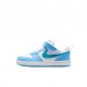 Nike Court Borough Low Ps Bianco Azzurro Blu - Sneakers Bambino