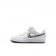 Nike Court Borough Low Recraft Ps Bianco Maculato - Sneakers Bambina